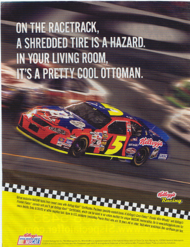 Kellogg's and Got Milk? Racing Kellogg's Kash racetrack promotion, 2004