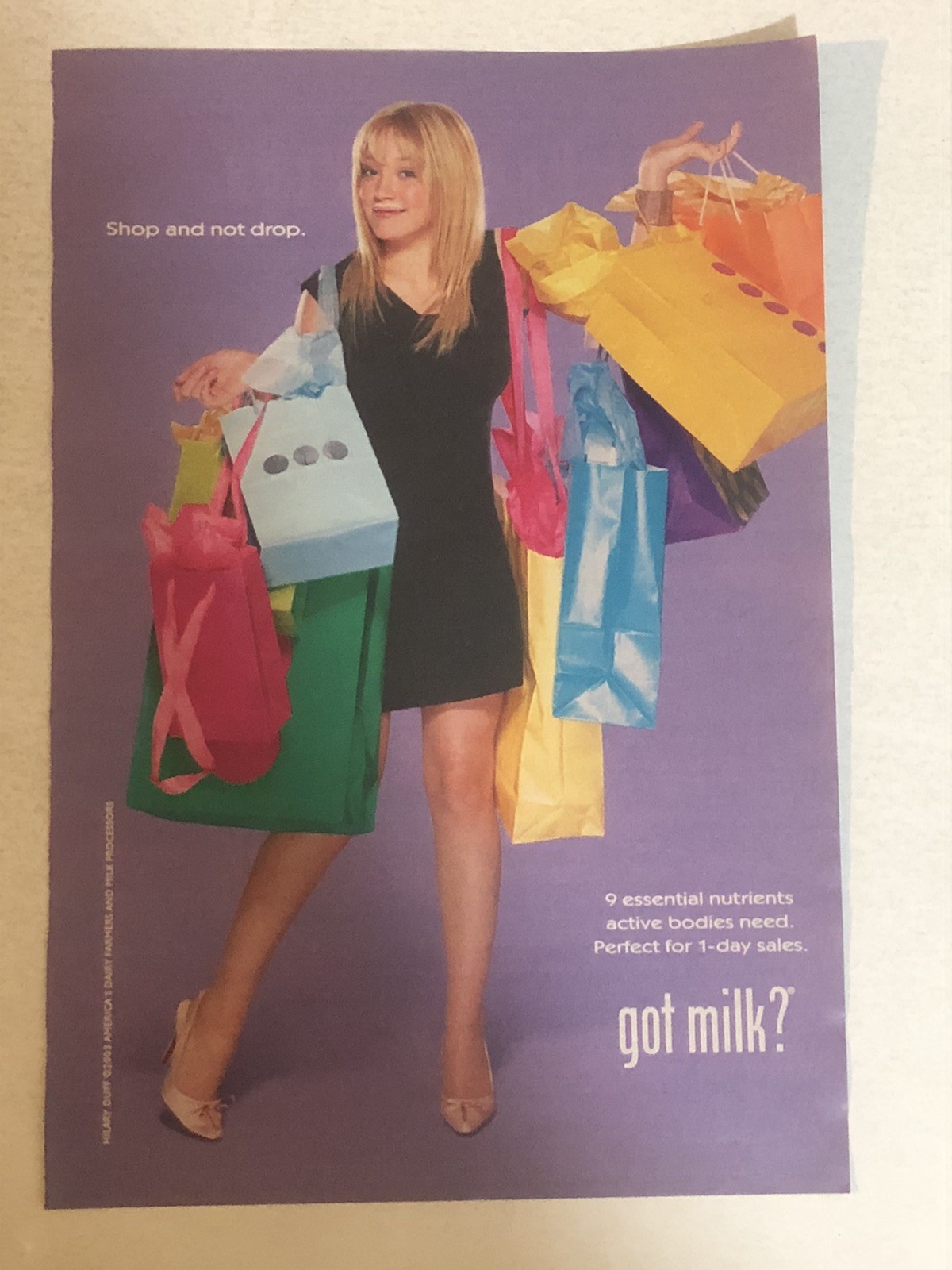 Hilary Duff 2003 — period print