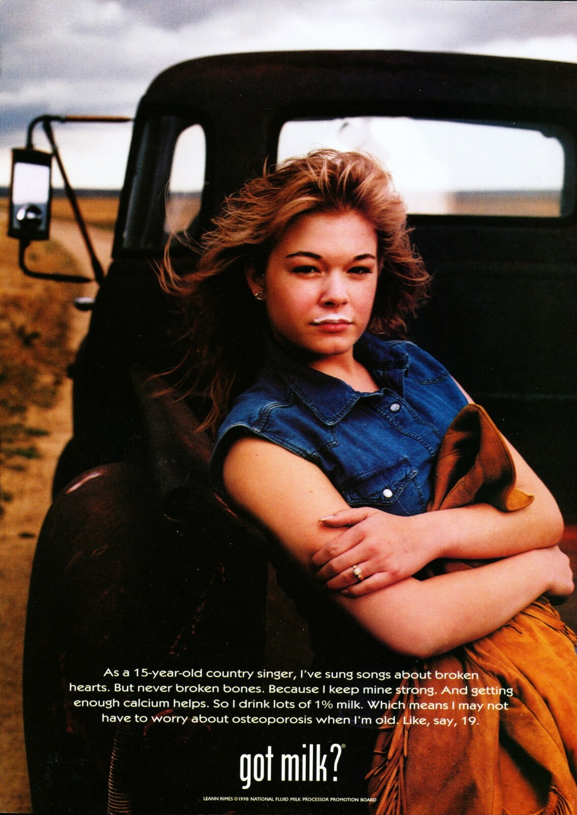 LeAnn Rimes — 1998-dated desert roadside state