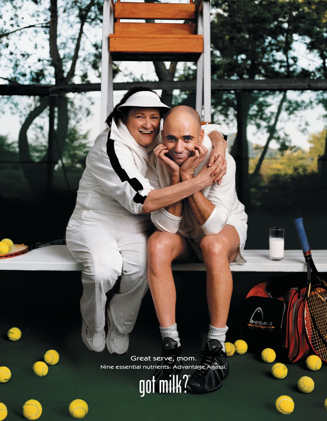 Andre Agassi & mom