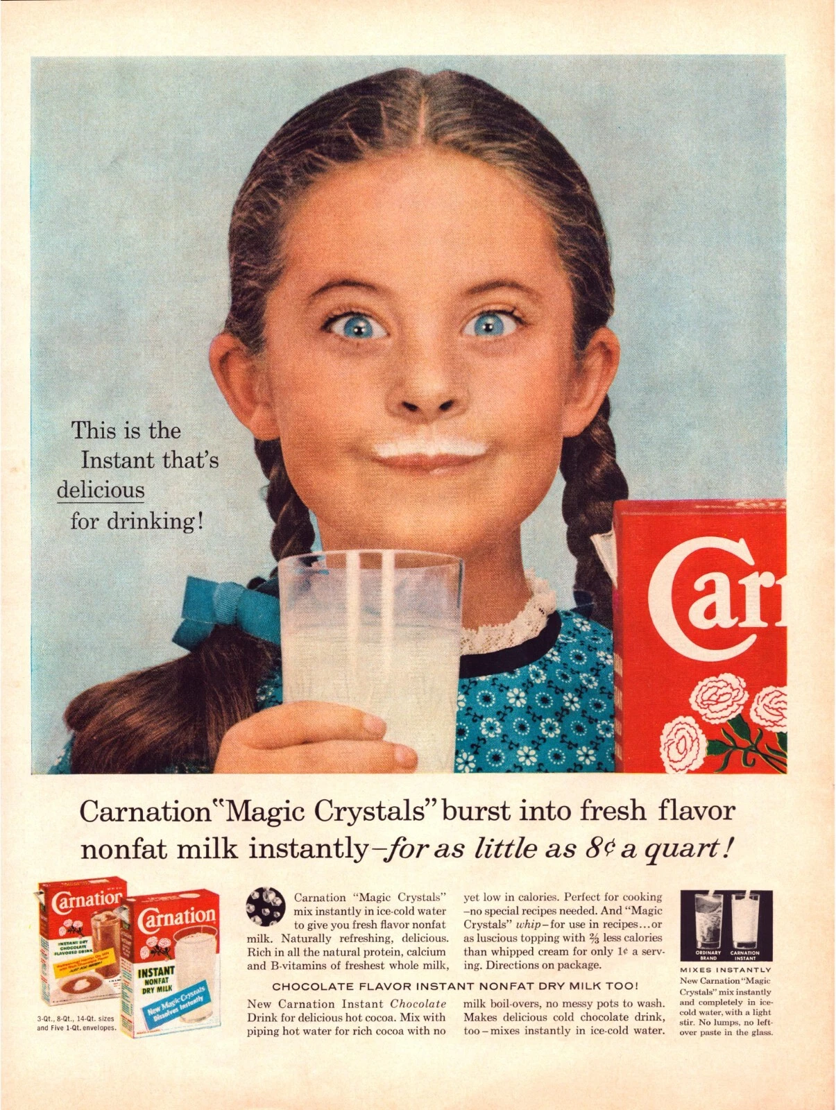Carnation “Magic Crystals” — Milk-Mustache Girl