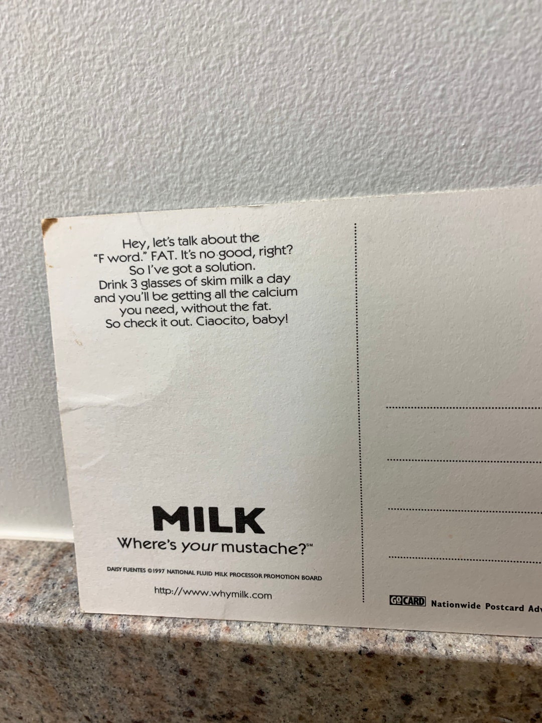 Daisy Fuentes GoCard — reverse