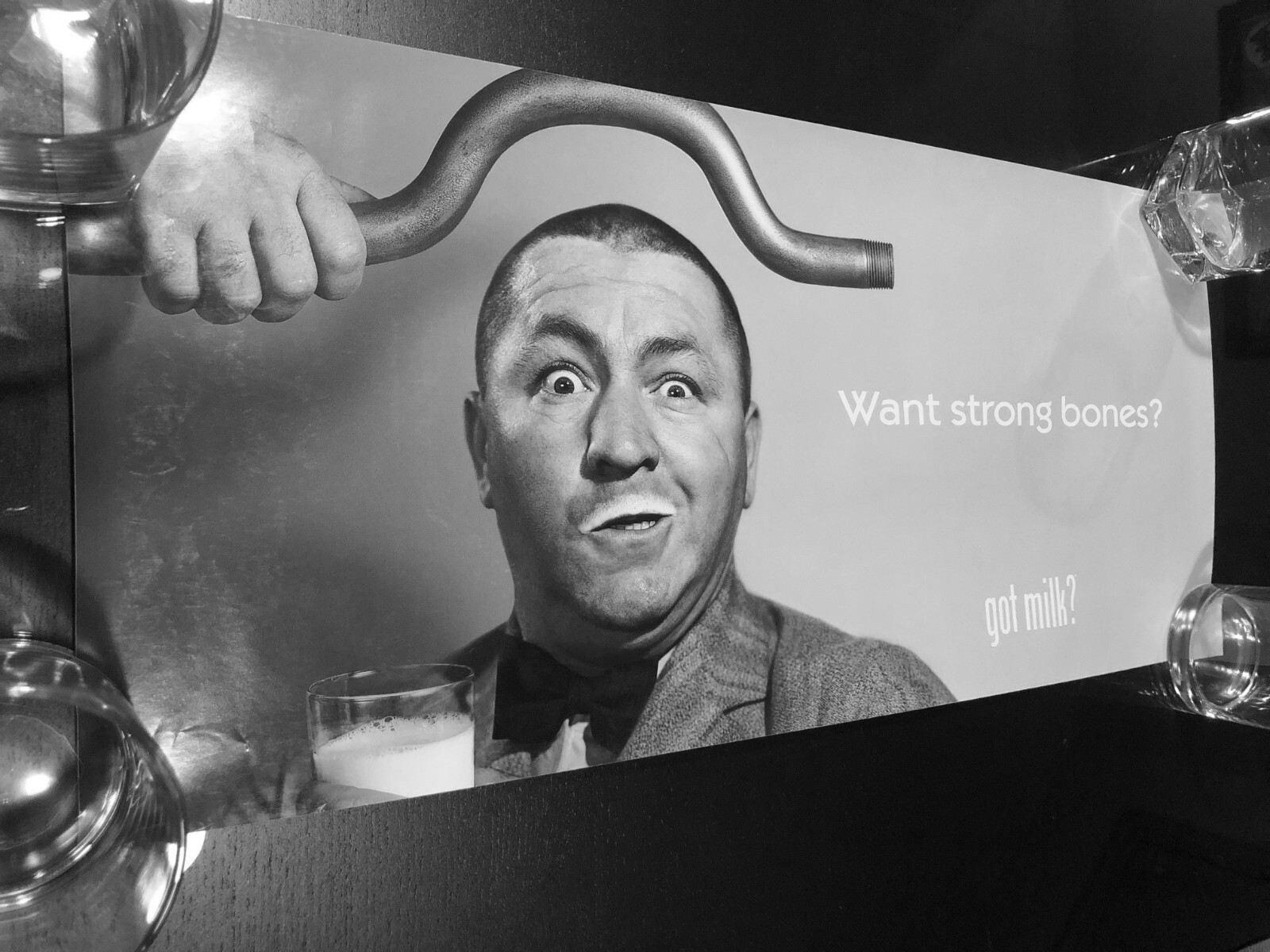Curly Howard / Three Stooges — mini-poster