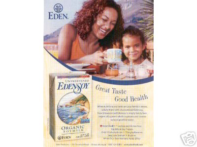 Girl with Milk Mustache — EdenSoy Organic Soymilk