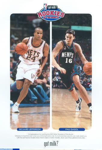 2002 Rookie of the Month - Jefferson & Gasol