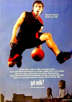 Steve Nash — Get milk text