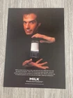 Original period printed ad — MILK. Where's your mustache?