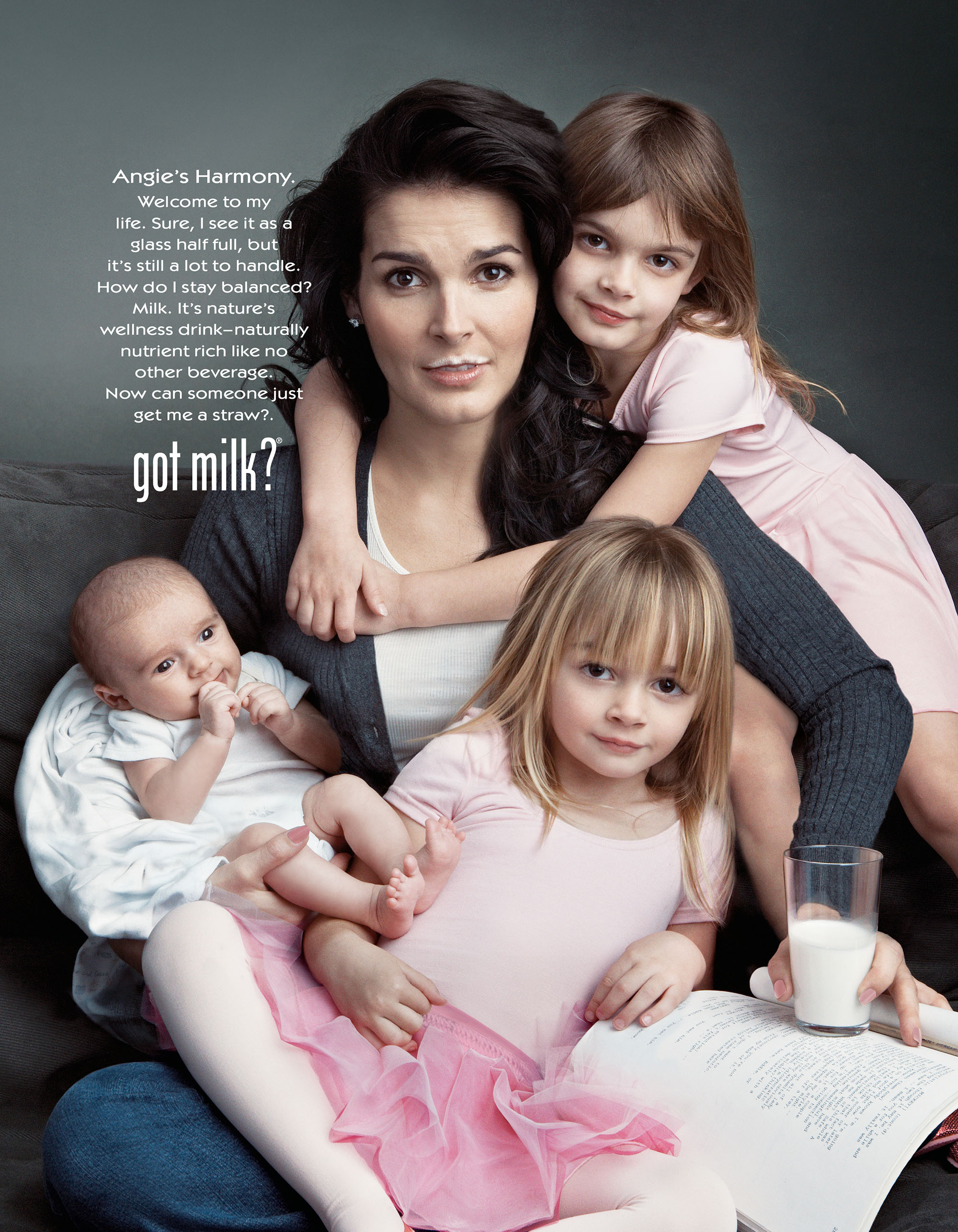 Angie Harmon & kids