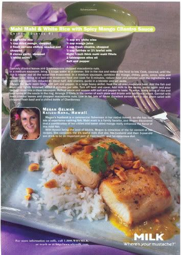 Milk on the Menu Recipe Challenge Winners p5 — MWYM 1998 — the collector historical scan