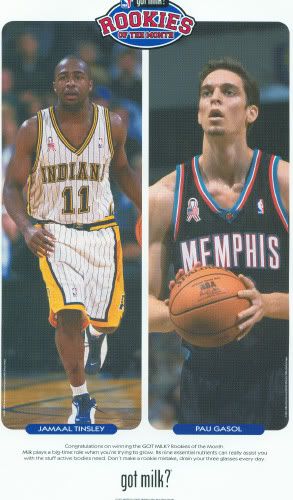 2002 Rookie of the Month - Tinsley & Gasol