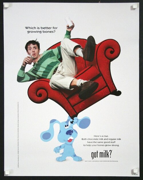 Steve Burns & Blue / Blue's Clues — 25×19 display poster