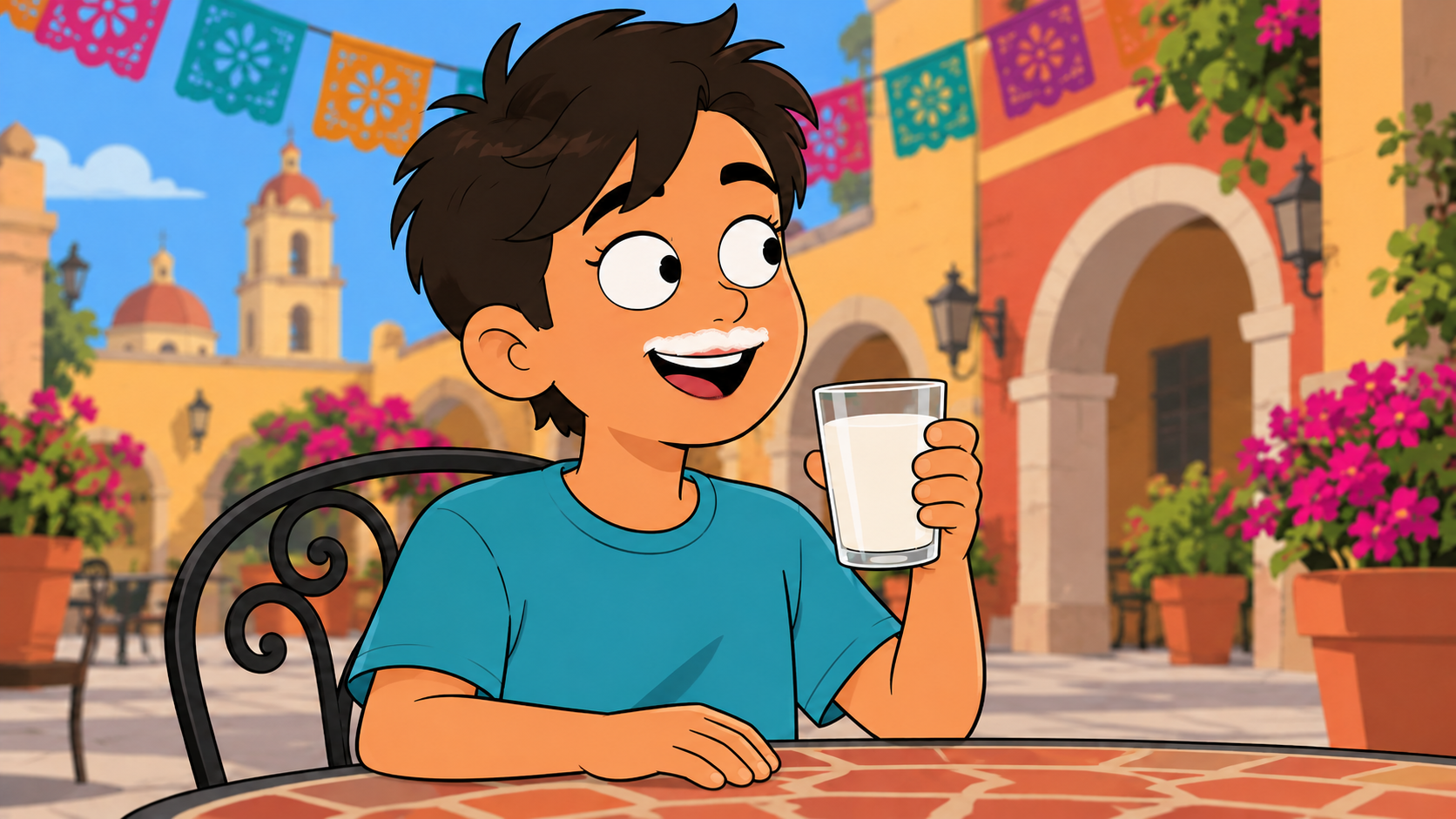 Original illustration for Bigotes de Leche