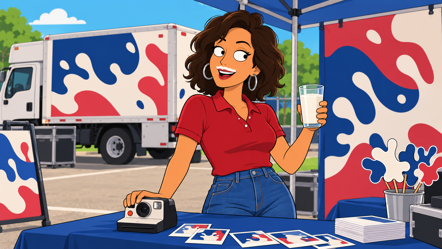Original illustration for the Milk Mustache Mobile tours collection