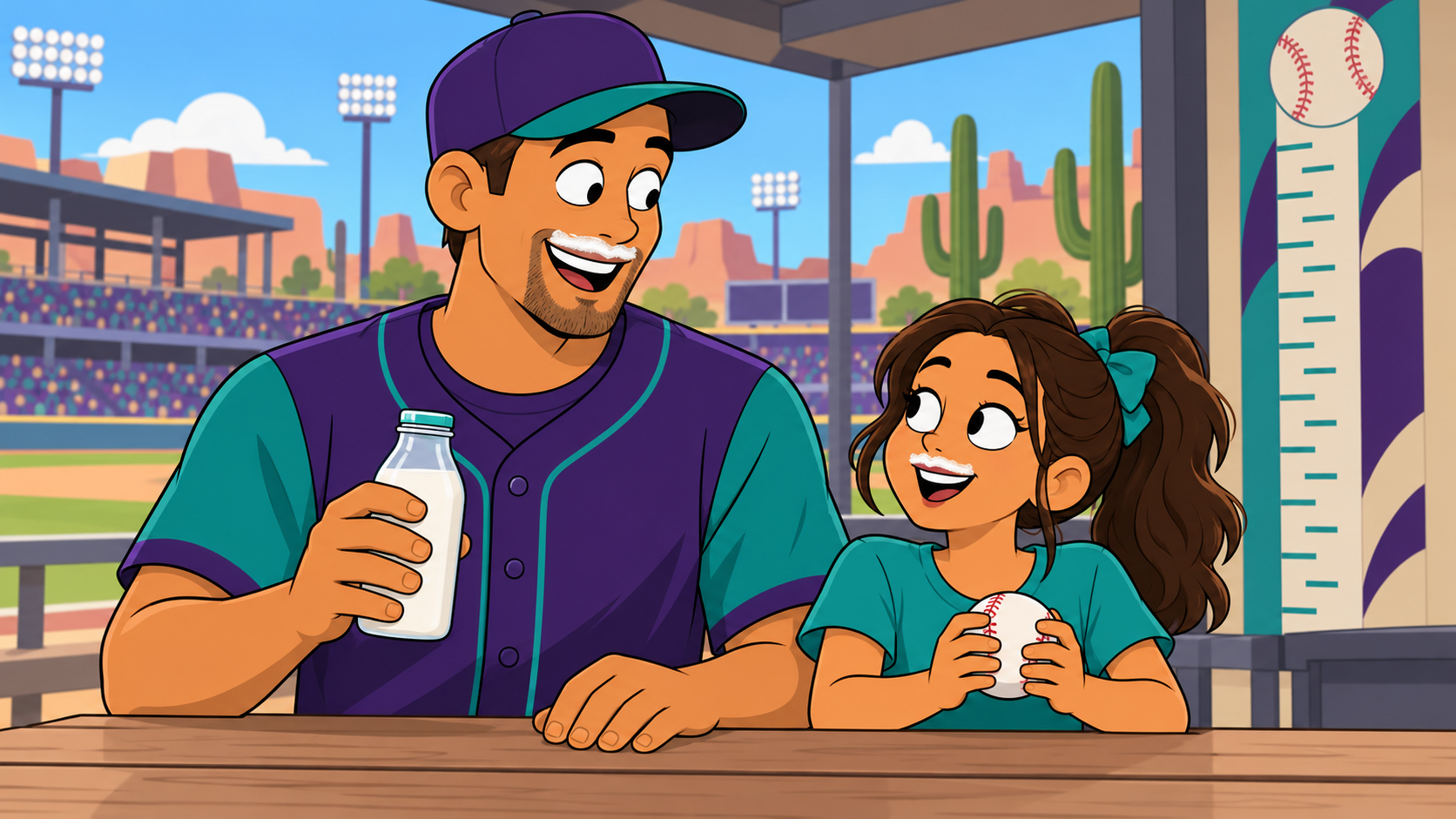 Original illustration for the Shamrock Farms / Diamondbacks collection