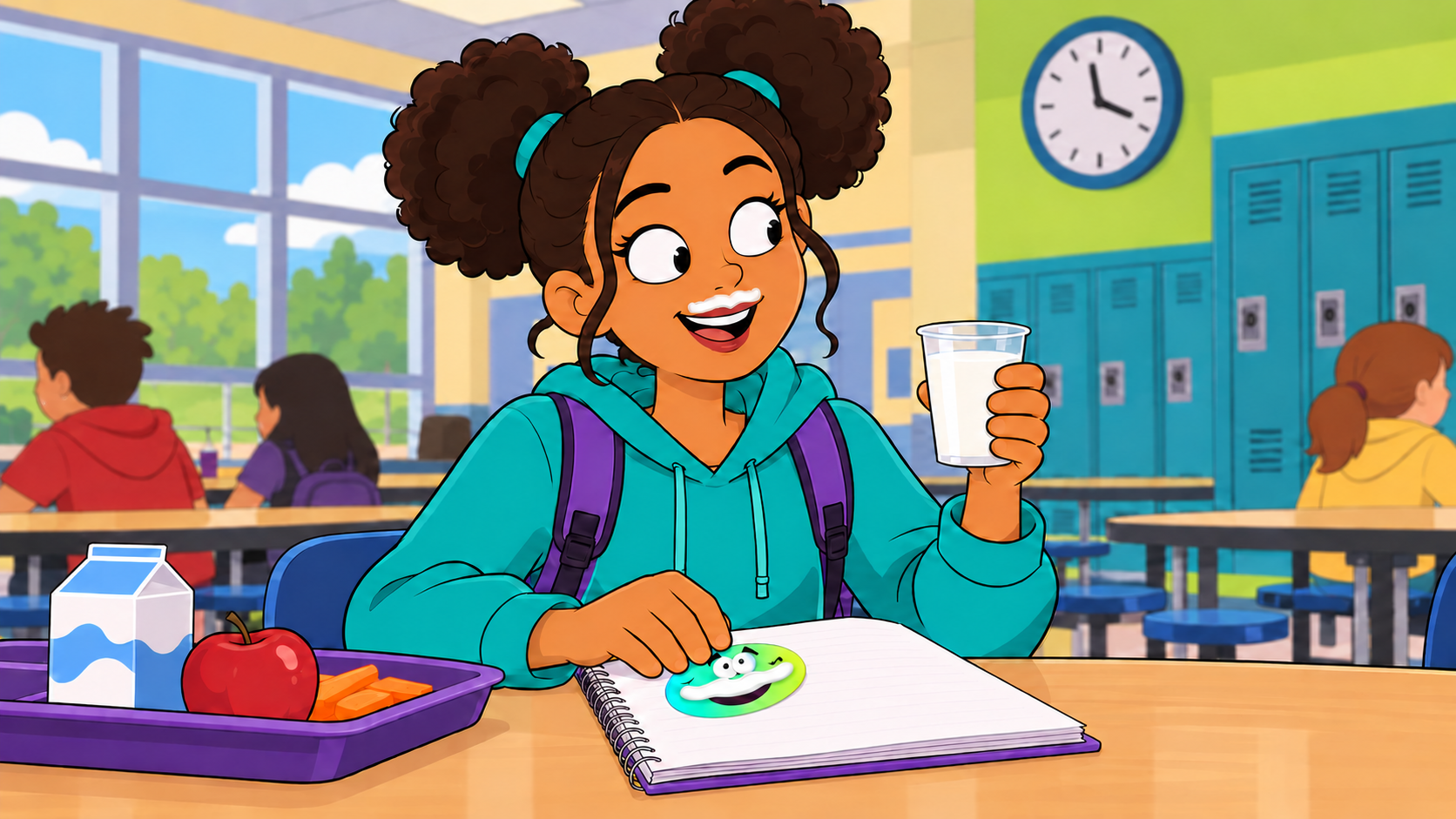 Original illustration for the FUEL UP! with MILK! collection
