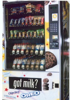 got milk? / Oreo milk vending machine postcard