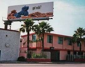 As a billboard
