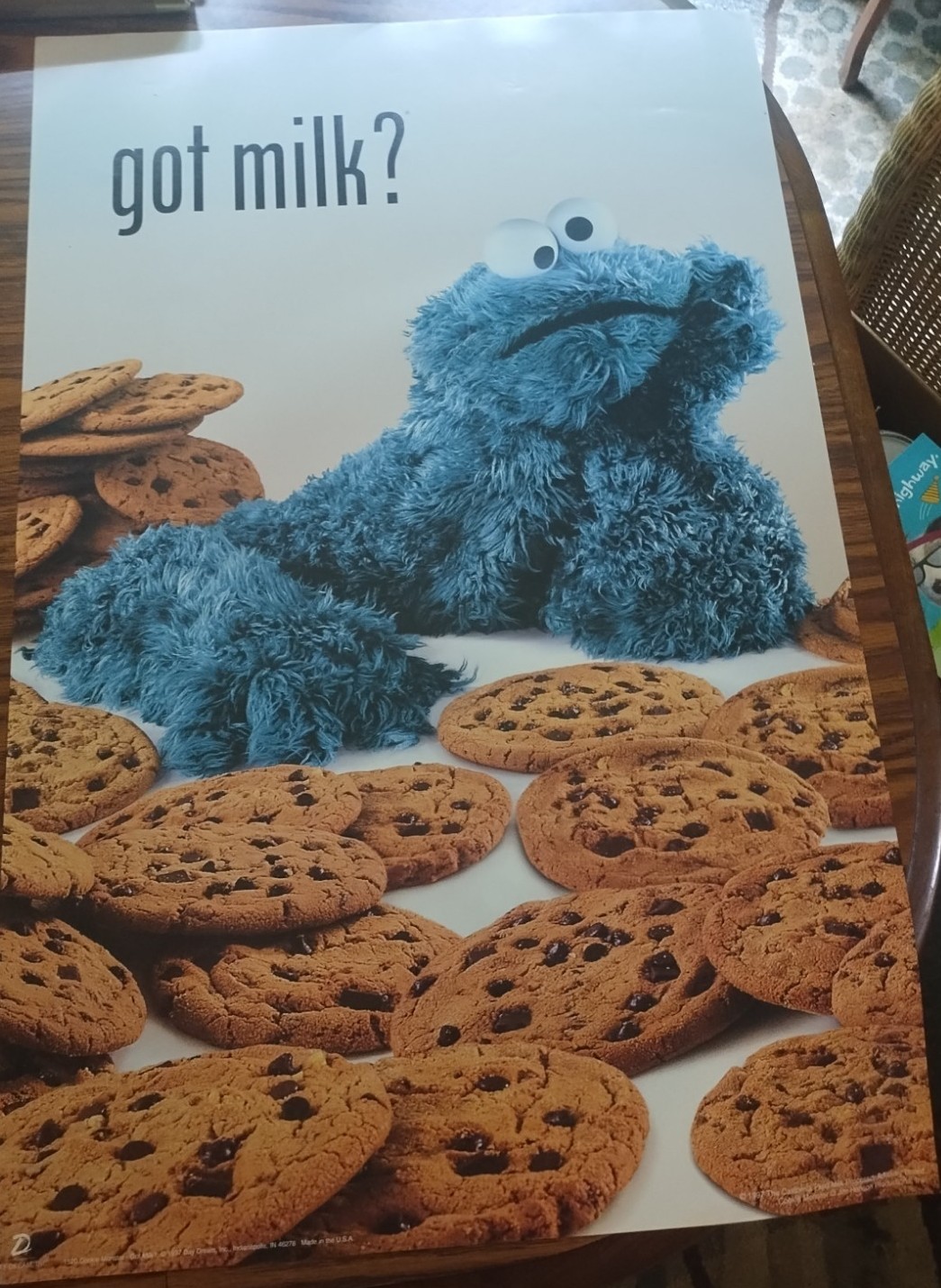 Cookie Monster got milk? poster