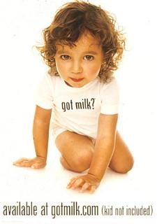 got milk? poster — toddler in a got milk? shirt (California)