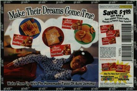 Aunt Jemima “Make Their Dreams Come True” (coupon/supplement ad)