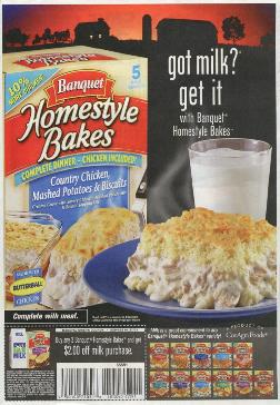 Banquet Homestyle Bakes (coupon/supplement ad)