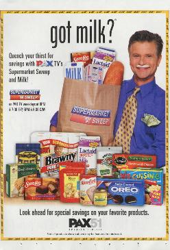 PAX TVs Supermarket Sweep (coupon/supplement ad)