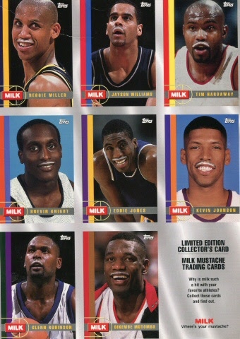 Sports Illustrated Milk Mustache NBA trading-card set