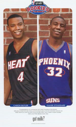 2003 Rookie of the Month - Caron Butler & Amar'e Stoudemire
