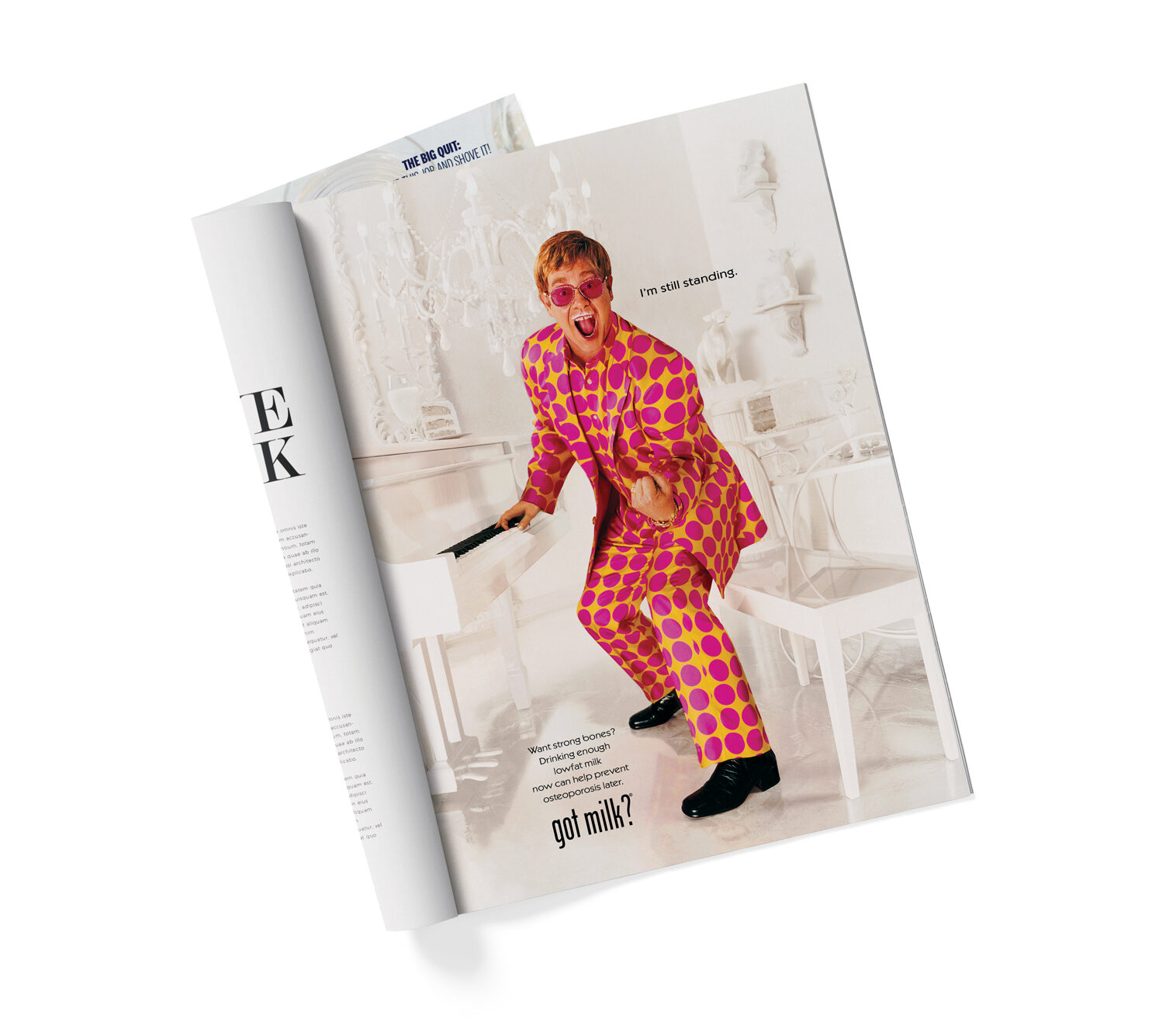 Elton John — modern magazine reproduction