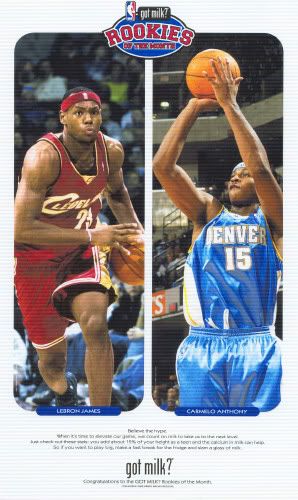 2004 Rookie of the Month - Carmelo Anthony & LeBron James — Feb 2004 Rookies