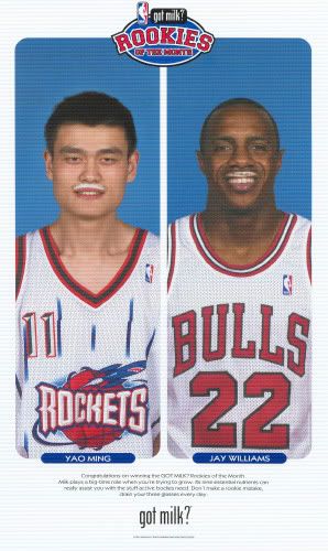 2003 Rookie of the Month - Yao Ming & Jay Williams