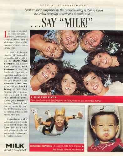 LIFE Magazine Milk Mustache Photo Contest Winners (...SAY MILK!)