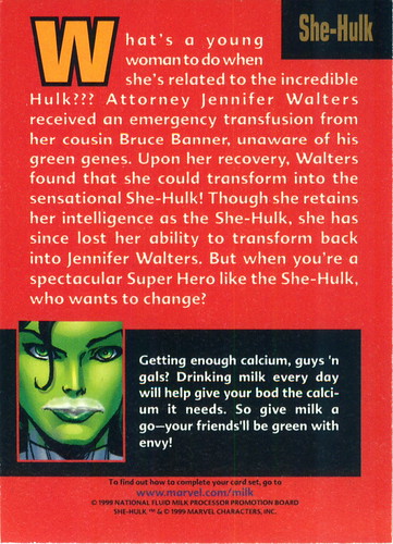 Original 1999 promotional card — reverse