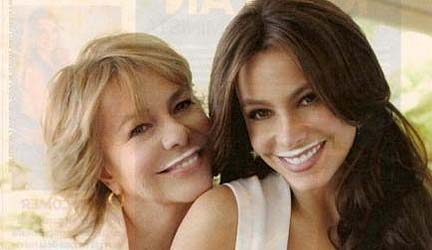 Sofia Vergara with her mother — “Ejemplo de Amor” Spanish 2011 ad
