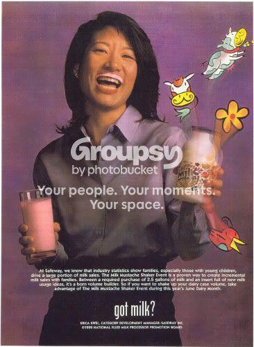 Erica Kwei — GM 1999 Milk Mustache advertisement