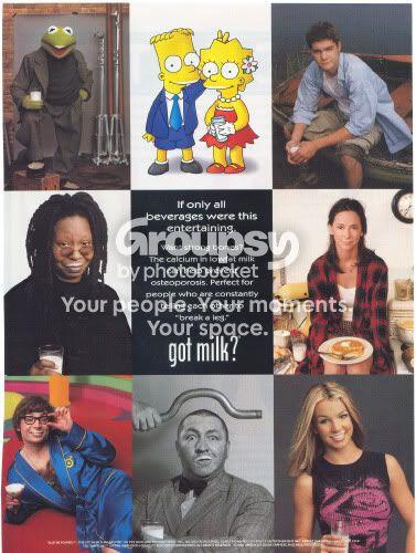 Celebrity Collage 5th Anniversary — 2000 Milk Mustache campaign collage