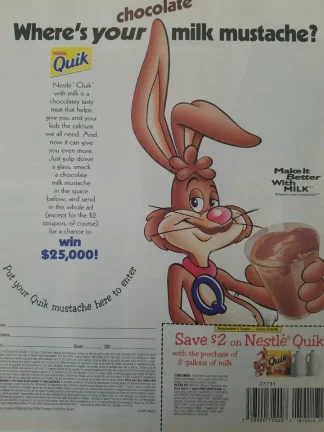 Archived lower-resolution copy of the standard Nestlé Quik sweepstakes / coupon creative
