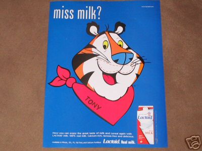 Lactaid — “Miss Milk?” Tony the Tiger parody