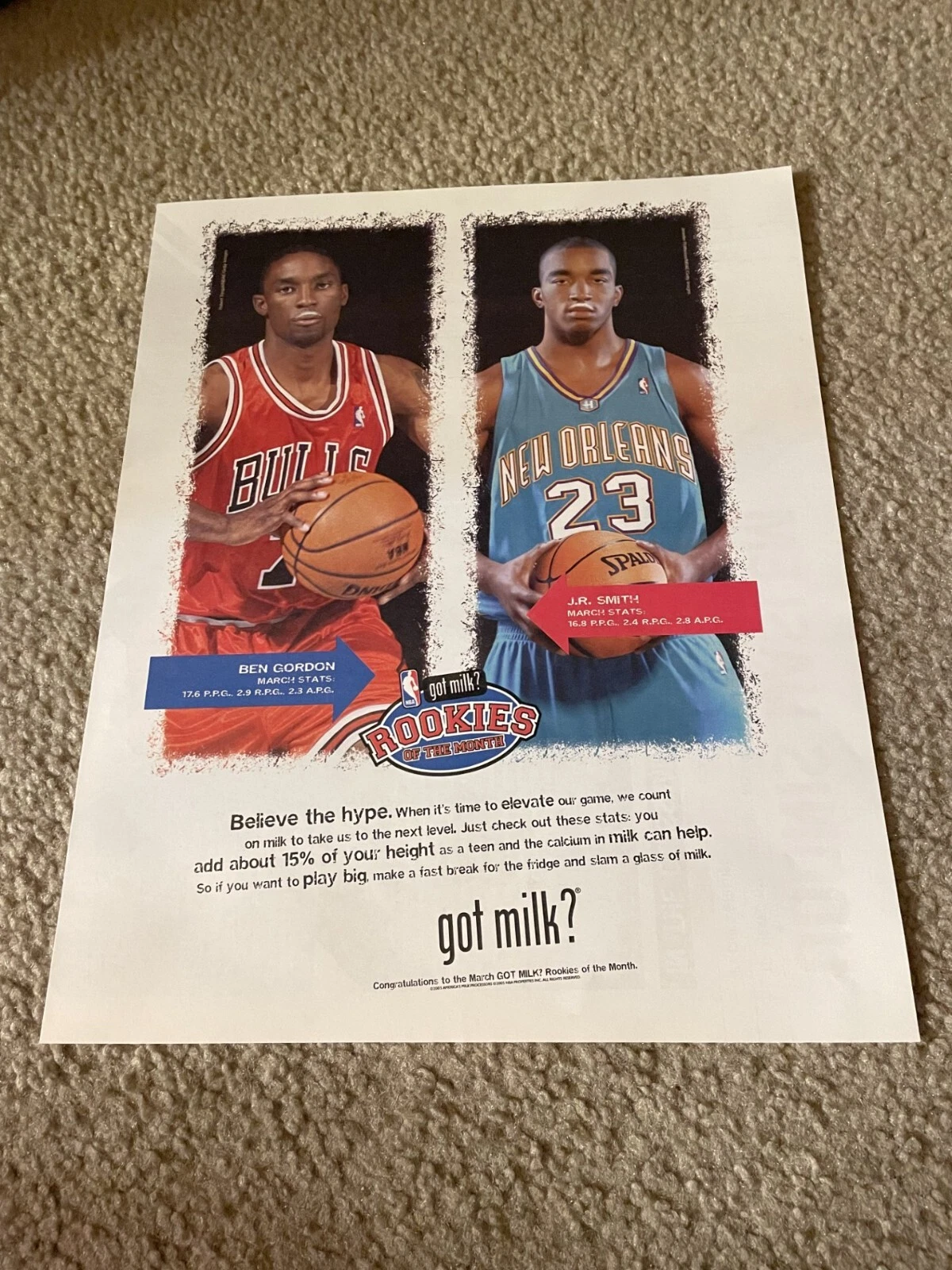 2005 Rookie of the Month - Ben Gordon & J.R. Smith — Jan 2005 Rookies