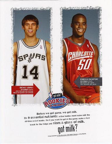 2005 Rookie of the Month - Beno Udrih & Emeka Okafor