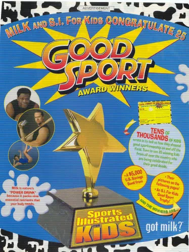 SI for Kids Good Sport Award Winners - blue background
