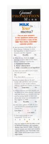 Pillsbury and MILK Promotion Information — 1998