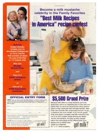 Best Milk Recipes In America — version two — 1999