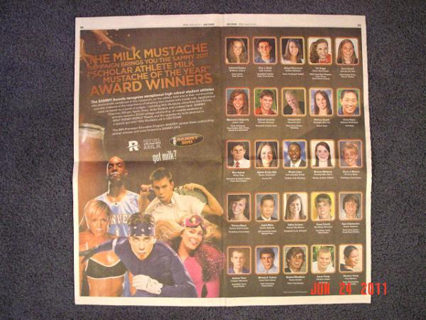 2011 SAMMY Winners (25 student-athletes)