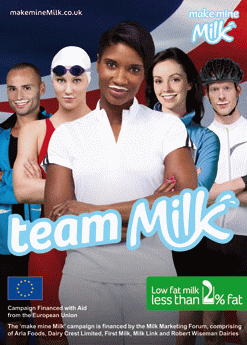 Team Milk UK — make mine Milk (Denise Lewis and Team GB athletes)