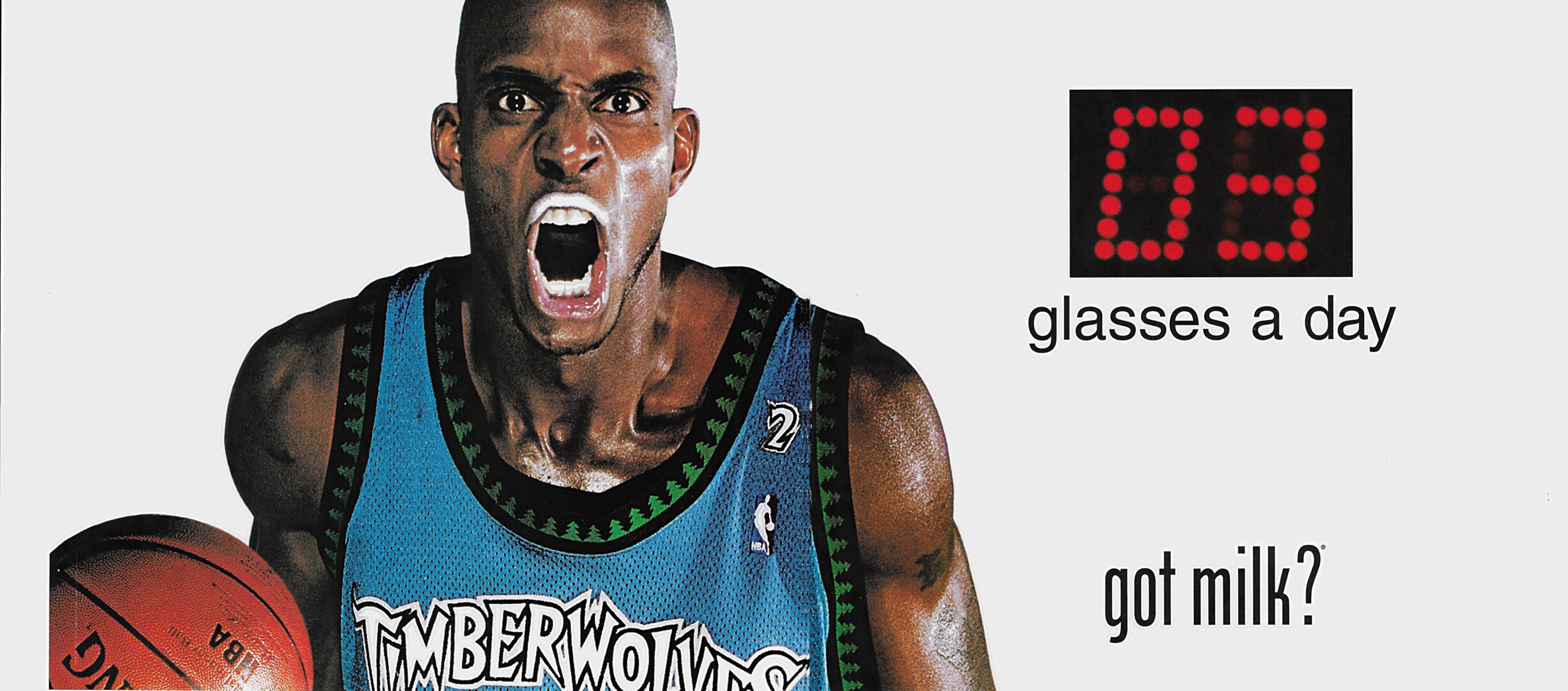 Kevin Garnett — "03 glasses a day" billboard