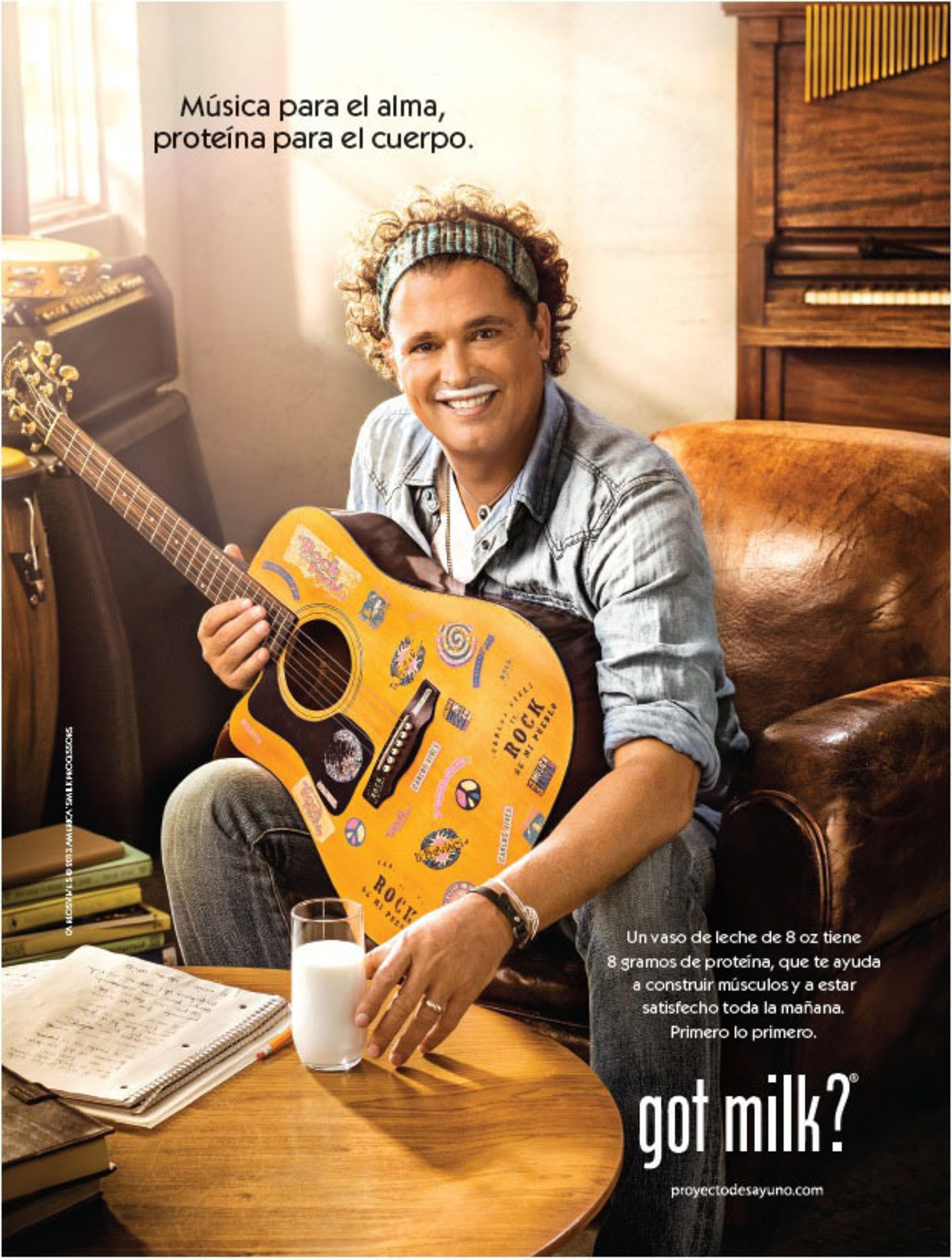 Carlos Vives — “Música para el alma, proteína para el cuerpo.”