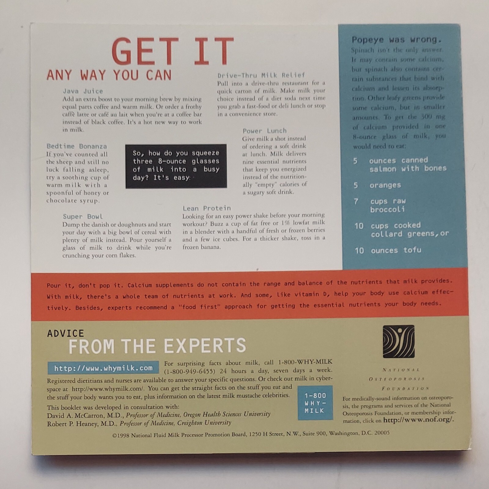 Back panel — “Get it any way you can”