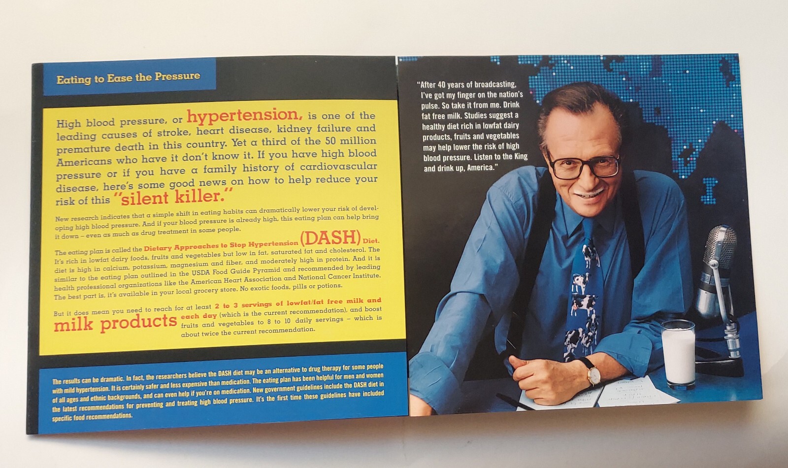 Inside spread with Larry King
