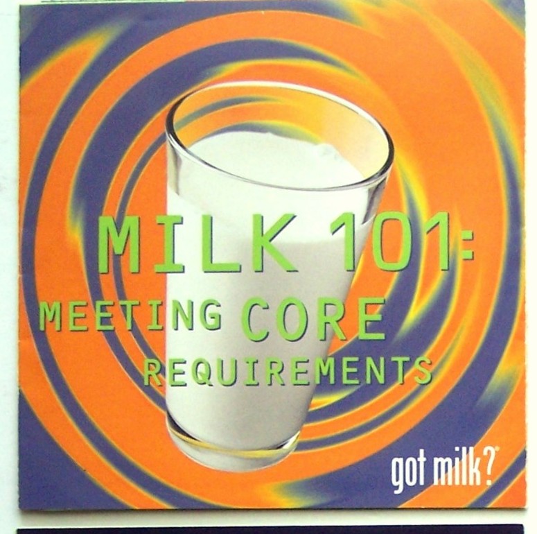 “Milk 101: Meeting Core Requirements” pamphlet